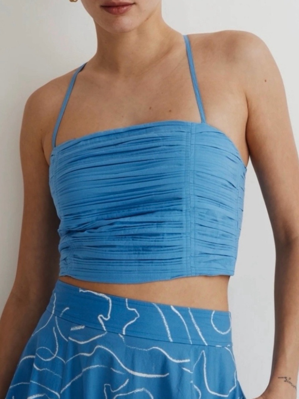 NWT madewell poplin crop top size 10